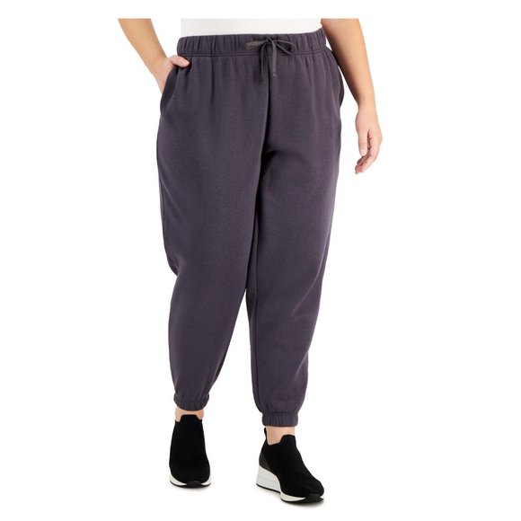 NWT ID Ideology Womens Pull On Jogger Sweatpants Charcoal Size 2X $50 B355 - Picture 1 of 1